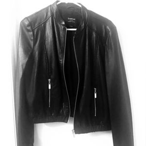 Bebe genuine leather jacket